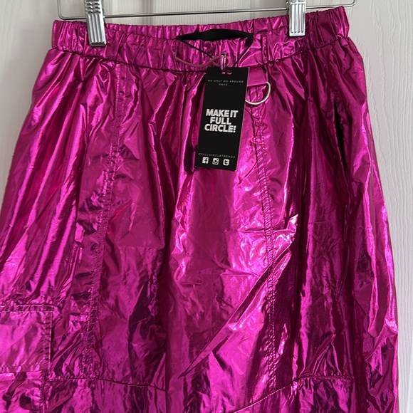 Jolie and joy Shiny Pink Track Pants NWT - Picture 3 of 10